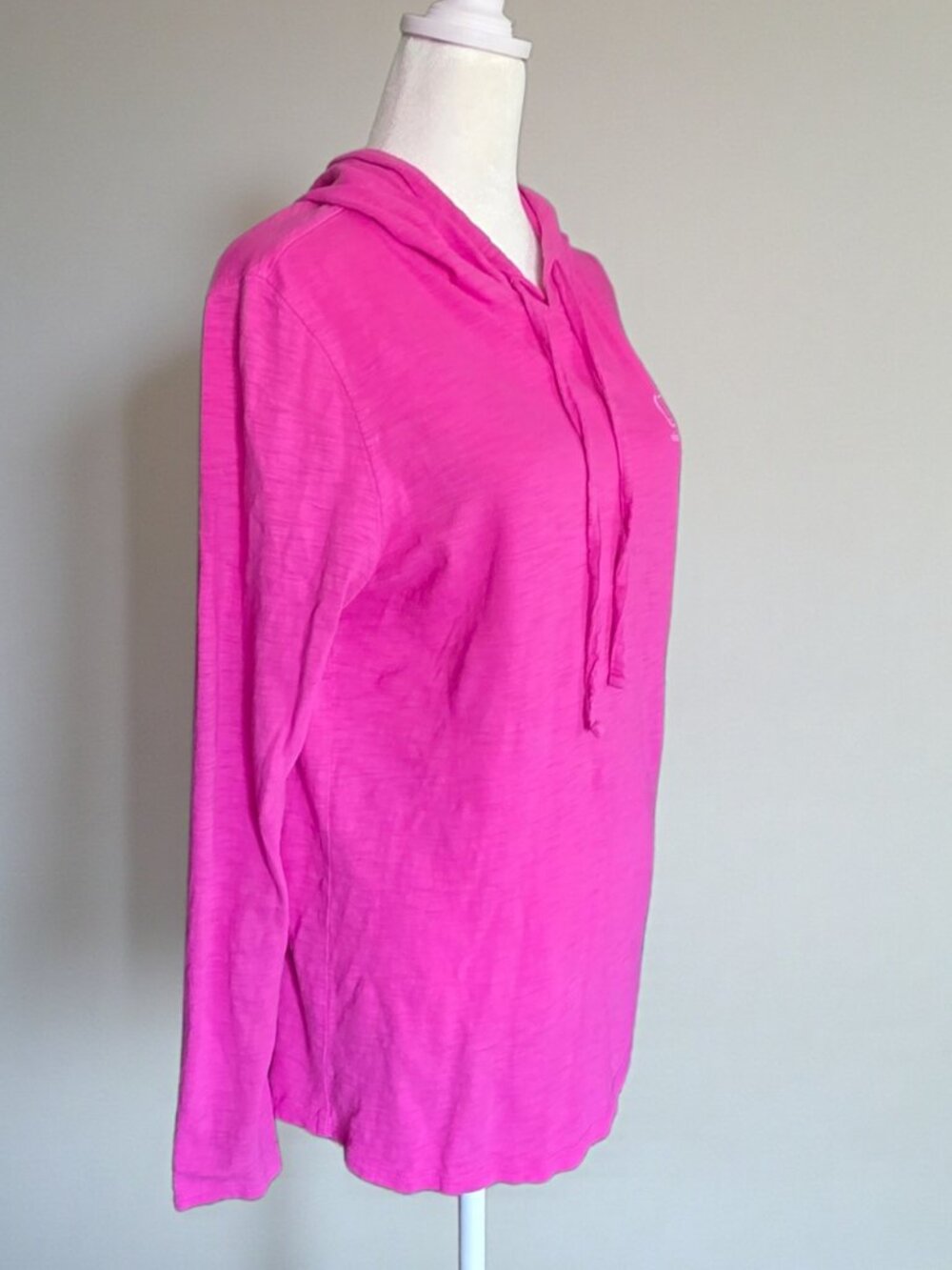 VINEYARD VINES ( S/M ) Long Sleeve hooded Pullover top in Pink - Picture 4 of 6